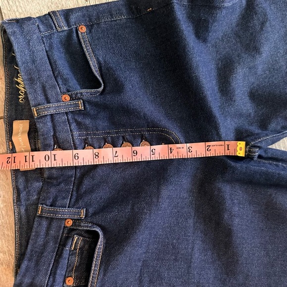 7 For All Mankind Womens Cropped Alexa Jeans Luxe Vintage Dark Wash Button Fly - Picture 12 of 12